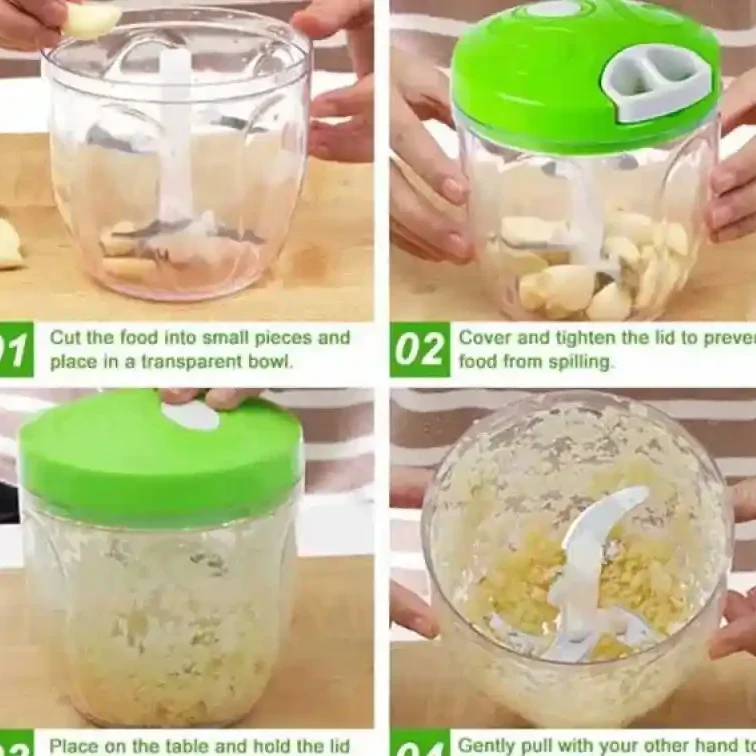 Manual Vegetable Chopper | Fast & Easy Cutting - Image 3