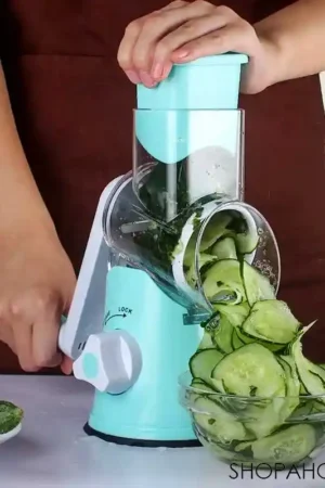 3-In-1 Manual Rotary Vegetable Cutter – Sabzi Slicer & Grater
